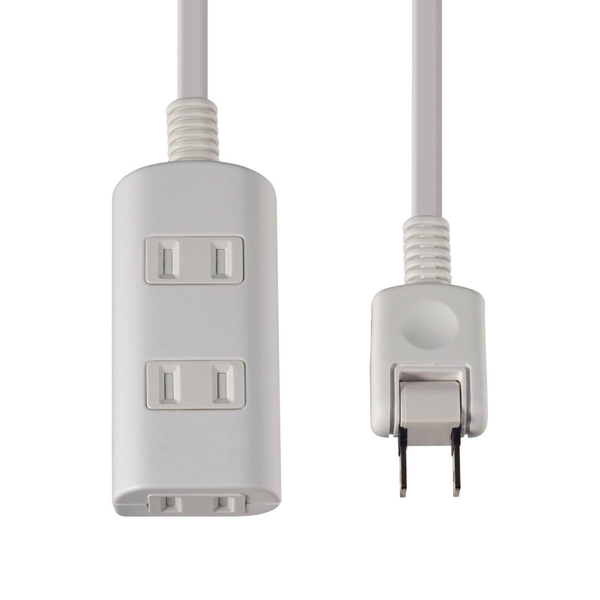 エルパ(ELPA) 扉付タップラン 電源タップ 延長コード 125V 1m 3個口 ホワイト WBT-N3010B(W)