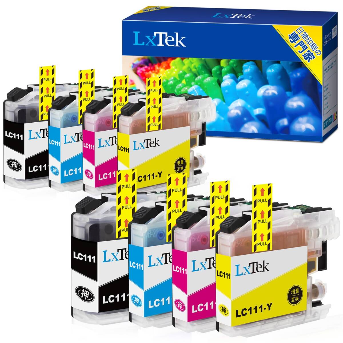 LxTek LC111-4PK 互換インクカートリッジ ブラザー(Brother)用 LC111 インク 4色セット*2(合計8本