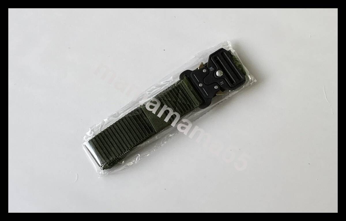 タクティカルベルト グリーン サバゲー ミリタリー ワンタッチ メタルバックル ワンタッチベルト 作業(yè)用 アウトドア 【MA】
