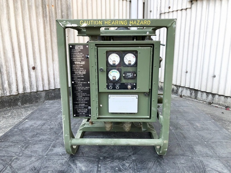 米軍放出品】DEWEY 発電機 2KW ジェネレーター ヤンマー 米軍放出品】DEWEY 発電機 2KW ジェネレーター ヤンマー