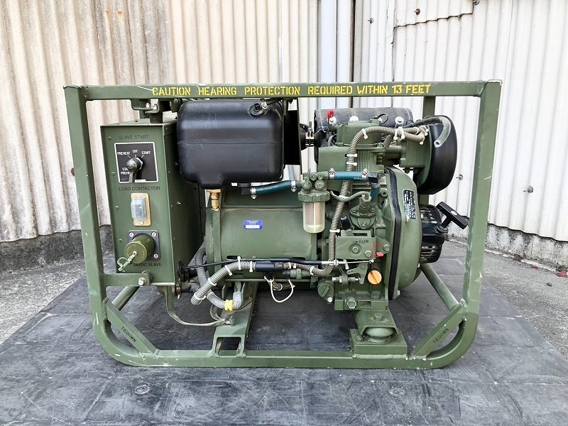 米軍放出品】DEWEY 発電機 2KW ジェネレーター ヤンマー 米軍放出品】DEWEY 発電機 2KW ジェネレーター ヤンマー