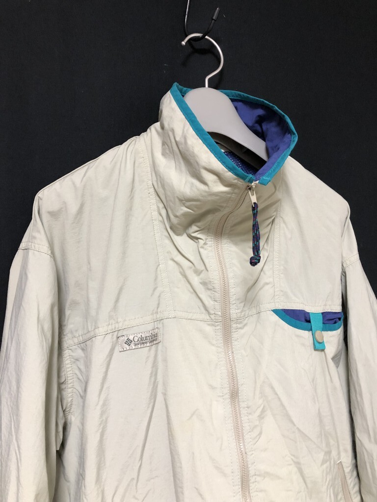 旧タグ 90s ヴィンテージ◆Columbia コロンビア ナイロンジャケット S_画像4