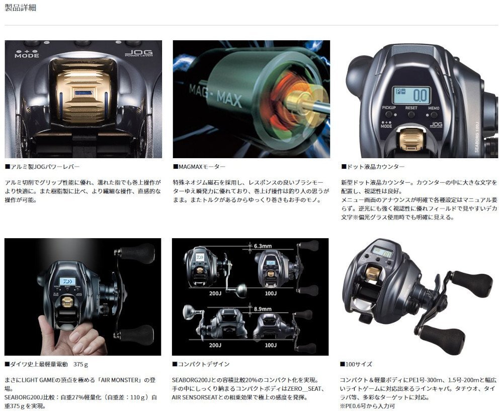  новый товар Daiwa 24 SEABORG Seaborg 100JL рыболовные снасти левый руль электрический катушка левый руль 