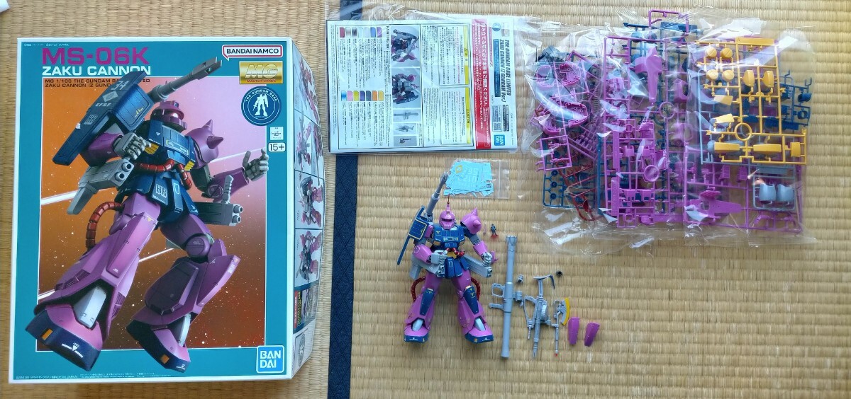 ガンプラ 完成品 mg 1/100 MS-06K ザク・キャノン ザクキャノン ガンプラ 完成品 mg 1/100 MS-06K ザク・キャノン ザクキャノン
