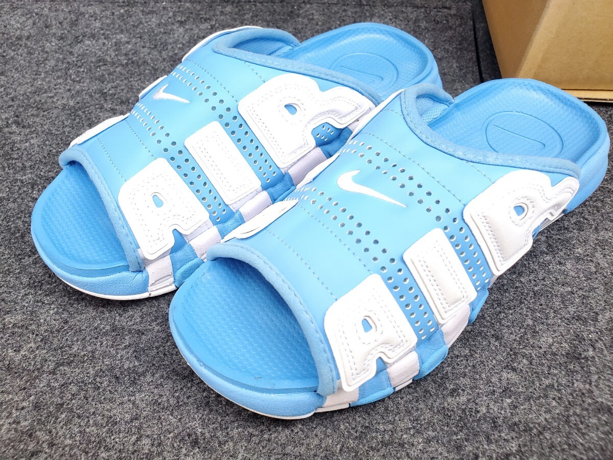 新品同様 Nike Air More Uptempo Slide Blue ナイキ エアモア 新品同様 Nike Air More Uptempo Slide Blue ナイキ エアモア