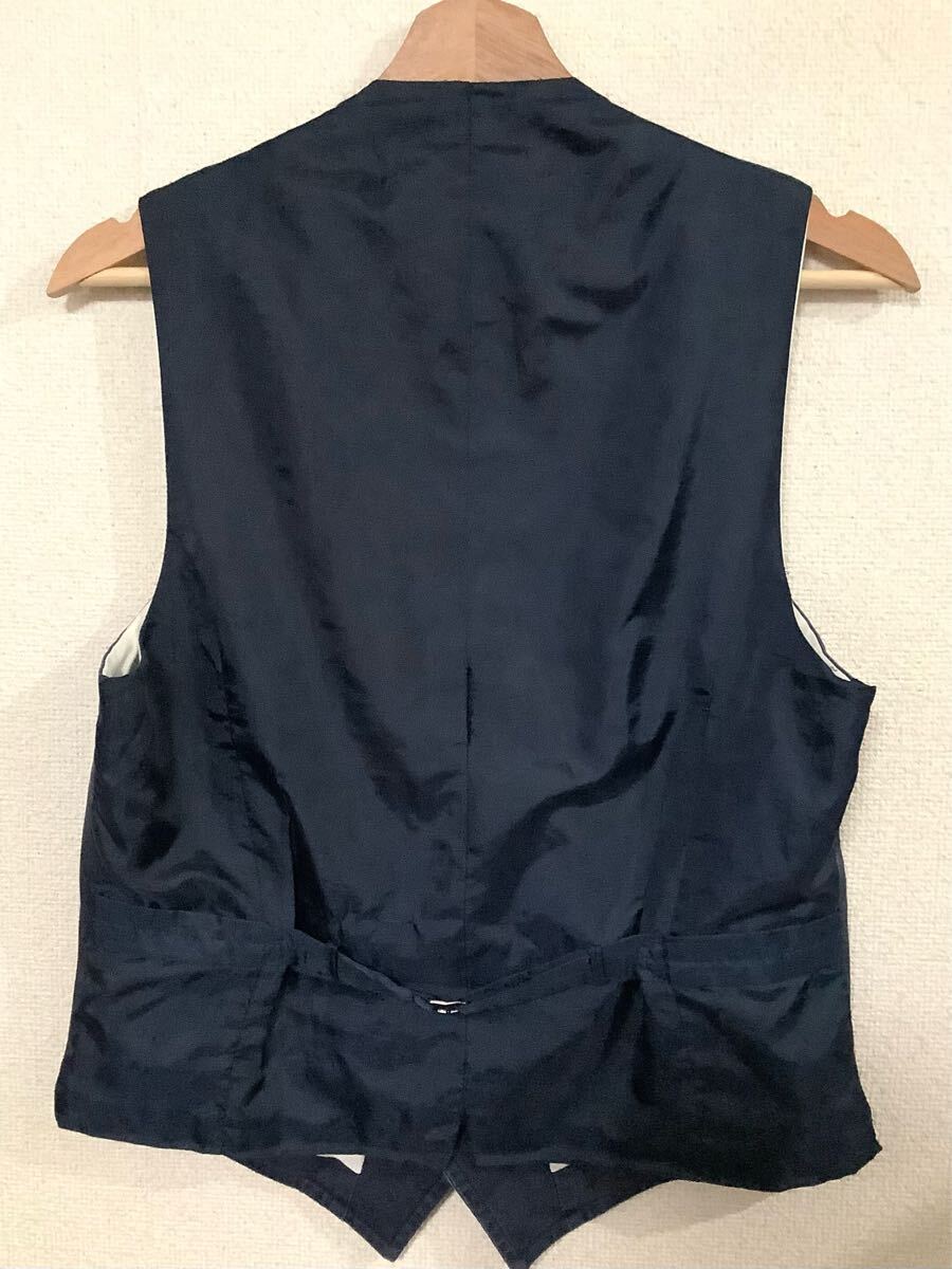 POLO RALPH LAUREN ラルフローレン　コットンベスト ジレ　ネイビー　セレクト　メンズ　ビンテージ　古著　