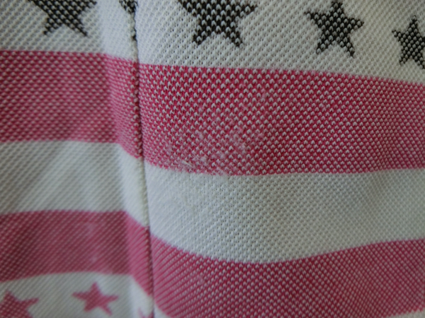 【50%オフ】Munsingwear(マンシングウェア) ポロシャツ 白ピンクボーダー レディース M ゴルフウェア 2103-0299 中古_画像7