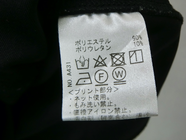 【50%オフ】Heal Creek(ヒールクリーク) ハーフジップシャツ 黒 レディース 40 ゴルフウェア 2112-0176 中古_画像6