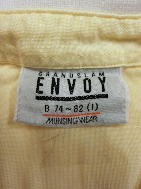 【50%オフ】Munsingwear(マンシングウェア) ポロシャツ 黄色 レディース 1 ゴルフウェア 1903-0020 中古_画像4