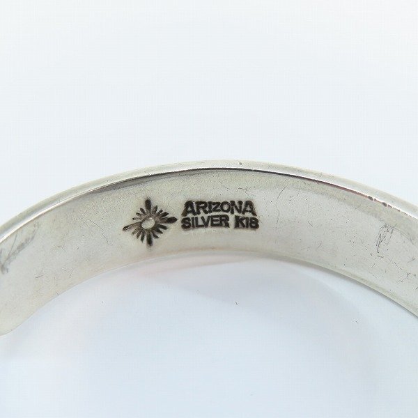 ARIZONA FREEDOM/アリゾナフリーダム K18太陽神 SILVER バングル ARIZONA FREEDOM/アリゾナフリーダム K18太陽神 SILVER バングル