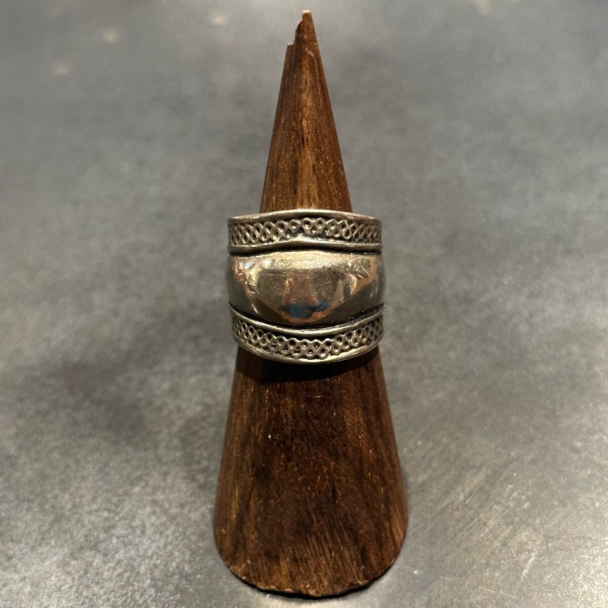 SILVER925 NATIVE DESIGN WIDE RING/シルバー/リング