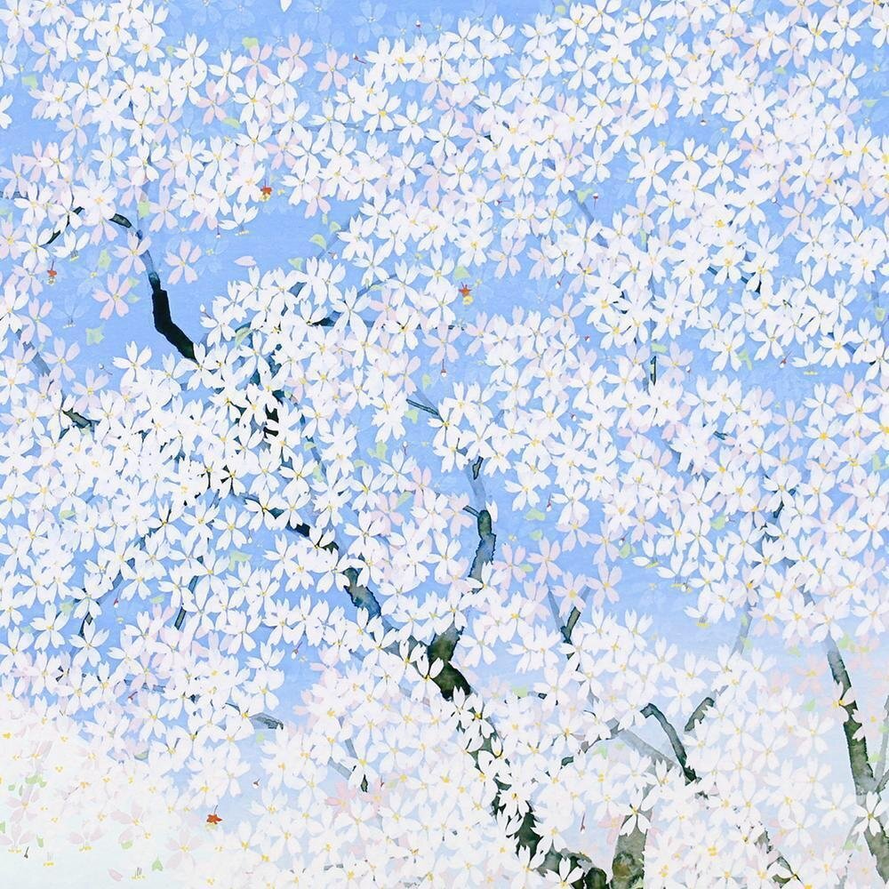 真作】【WISH】中島千波「春風不二」リトグラフ 6号 直筆サイン 真作】【WISH】中島千波「春風不二」リトグラフ 6号 直筆サイン