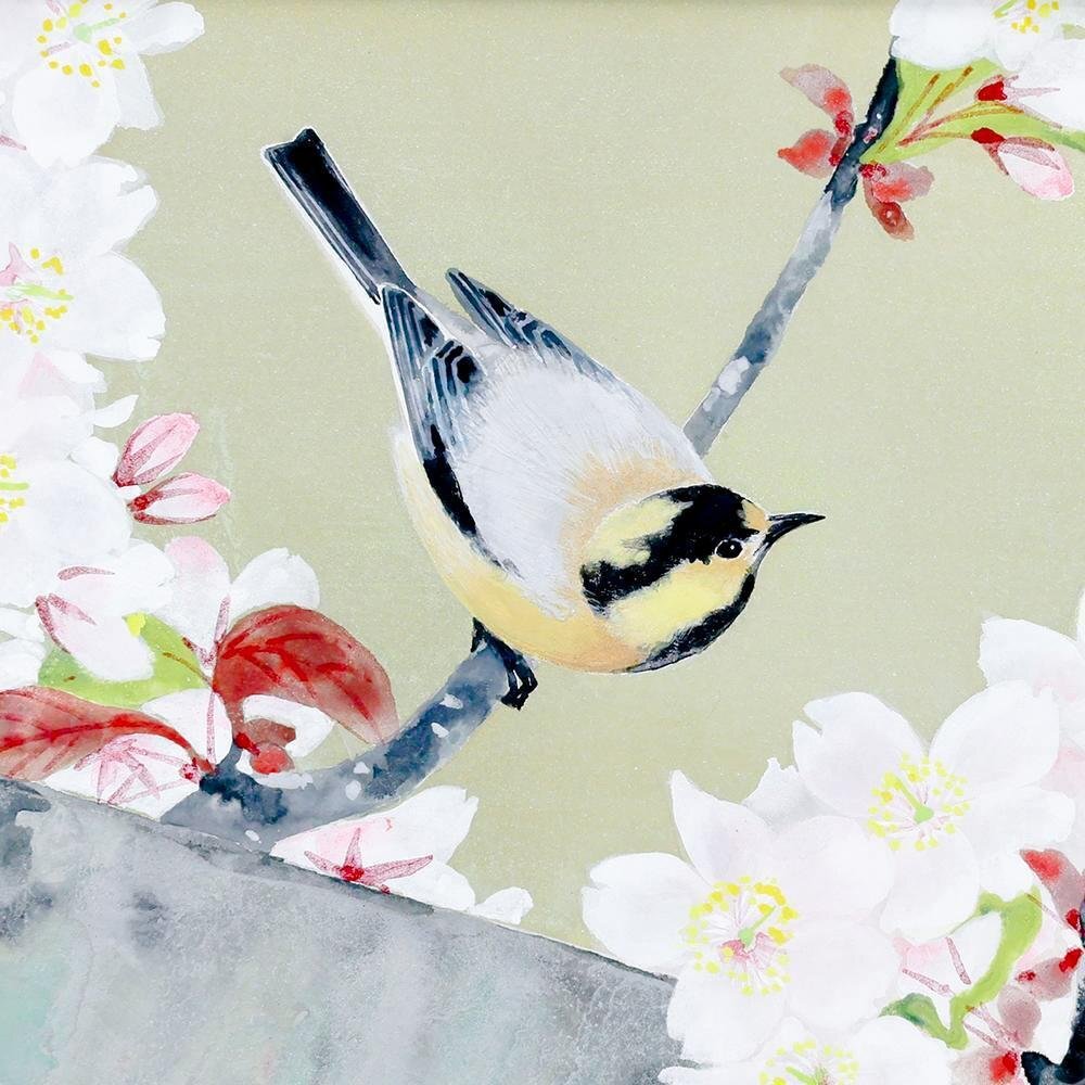 後藤順一、〈微風〉、希少画集画、高級新品額・額装付、状態良好