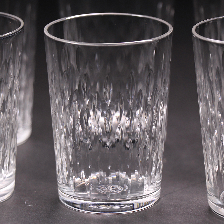 オールドバカラ パリ グラス　1936-1969年 Baccarat カットクリスタルガラス 6Pセット H6.5cm SG7