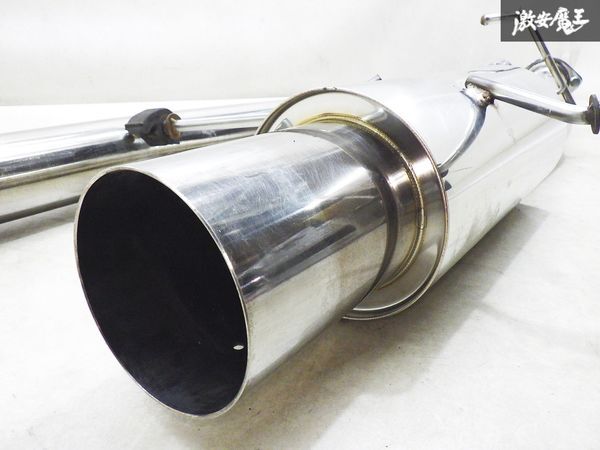 サムライパワー GDB インプレッサ 前期 砲弾 マフラー チタン風マフラーカッター インナーサイレンサー付 出口約115φ メイン80φ 棚H-8