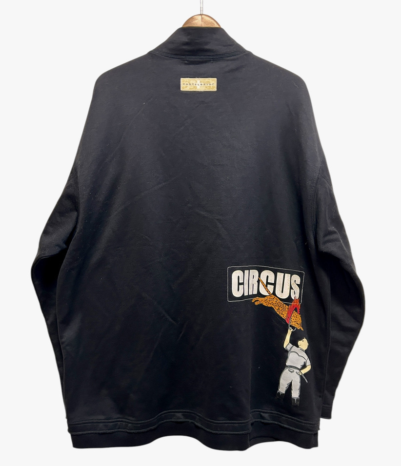 ▽CASTELBAJAC SPORT カステルバジャック トラックジャケット ジャージ サイズ4 黒 ブラック トレーナー フルジップ CIRCUS