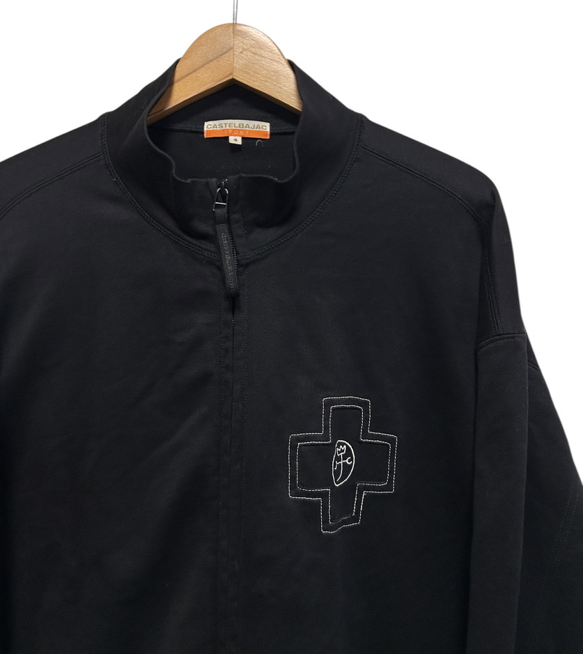▽CASTELBAJAC SPORT カステルバジャック トラックジャケット ジャージ サイズ4 黒 ブラック トレーナー フルジップ CIRCUS