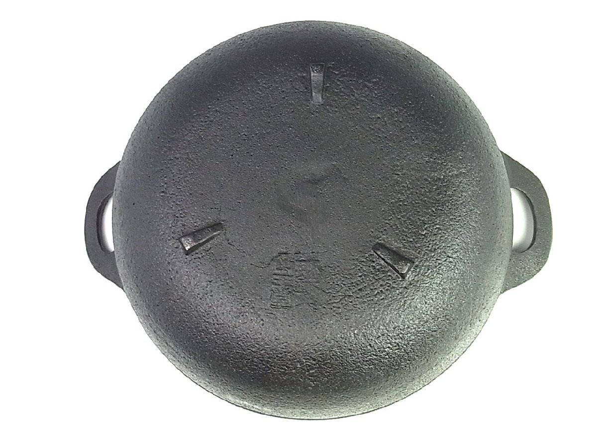 ◇良品◇山王堂◇久慈砂鉄鉄器 天麩羅鍋+鍋敷 計2点セット◇内径 ◇良品◇山王堂◇久慈砂鉄鉄器 天麩羅鍋+鍋敷 計2点セット◇内径