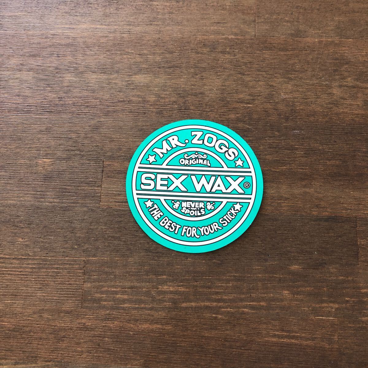 新品SEX WAXステッカー　緑キラキラ