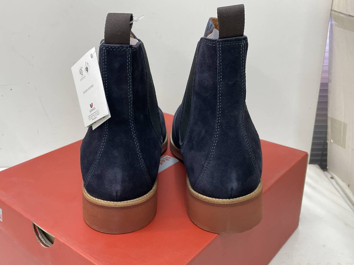 【G-12-R11】 stefanorossi ステファノロッシ サイドゴア スェード 未使用_画像5