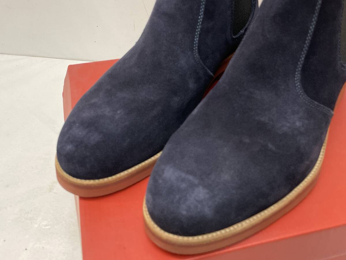 【G-12-R11】 stefanorossi ステファノロッシ サイドゴア スェード 未使用_画像3