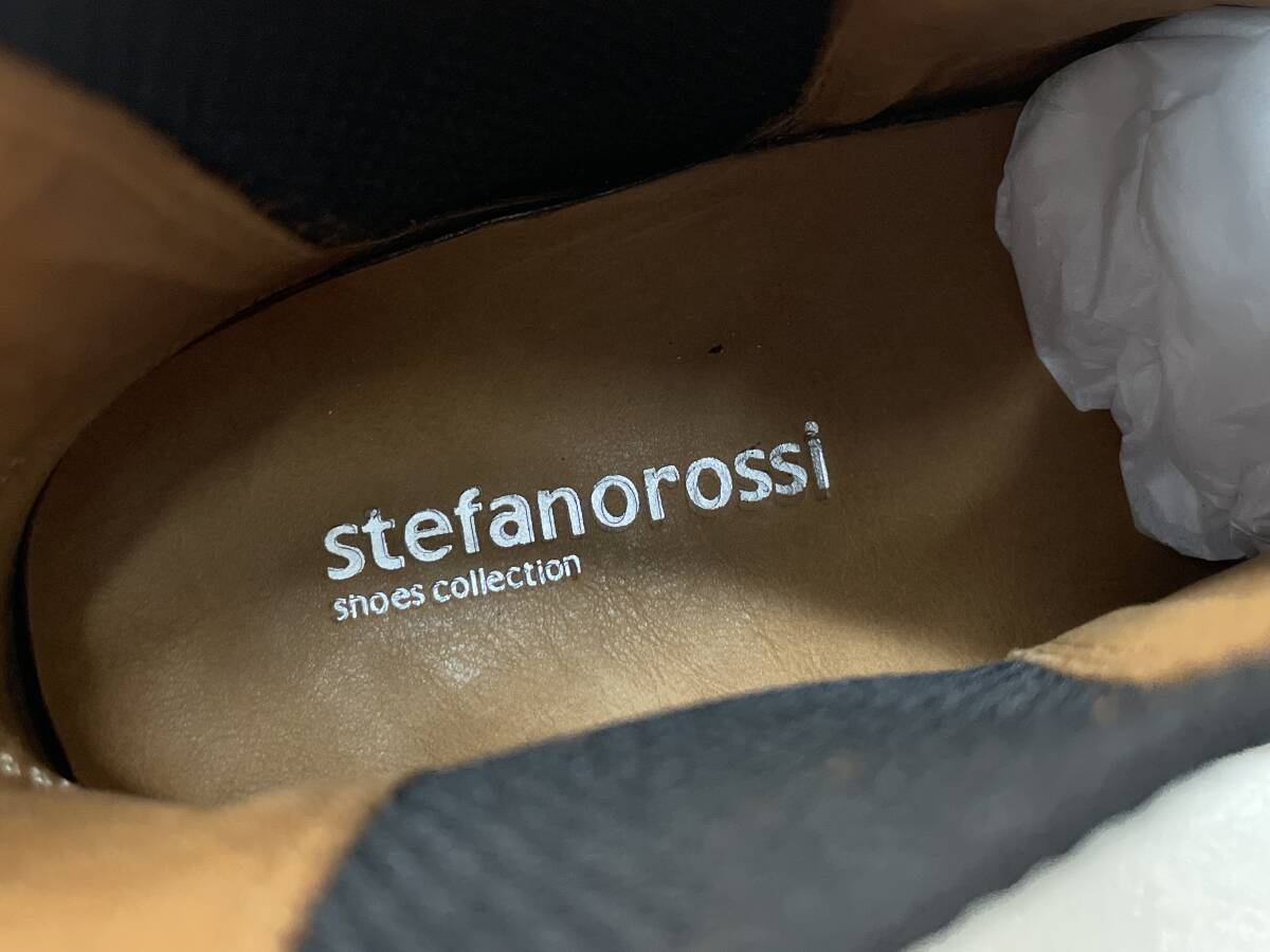 【G-12-R11】 stefanorossi ステファノロッシ サイドゴア スェード 未使用_画像7