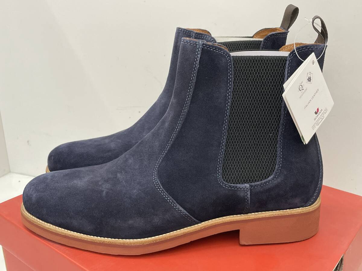 【G-12-R11】 stefanorossi ステファノロッシ サイドゴア スェード 未使用_画像2