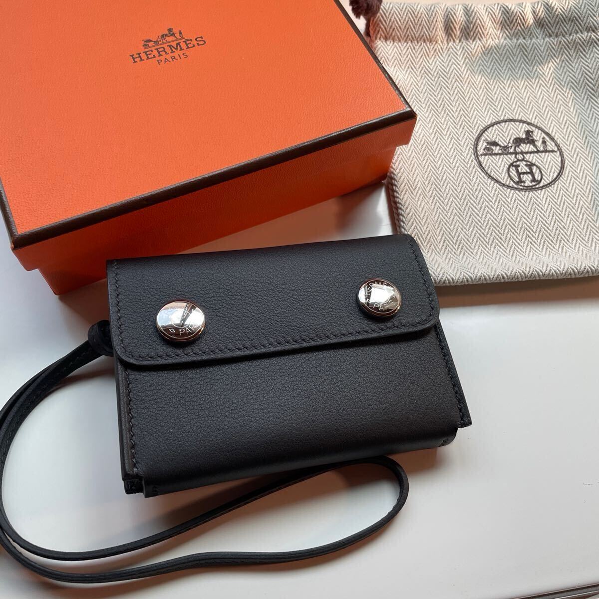 HERMES∽エルメスナップ 財布 Hermesnap★-パリ安心速達-★ Yahoo!オークション - HERMES エルメスナップ カードケース ミニ