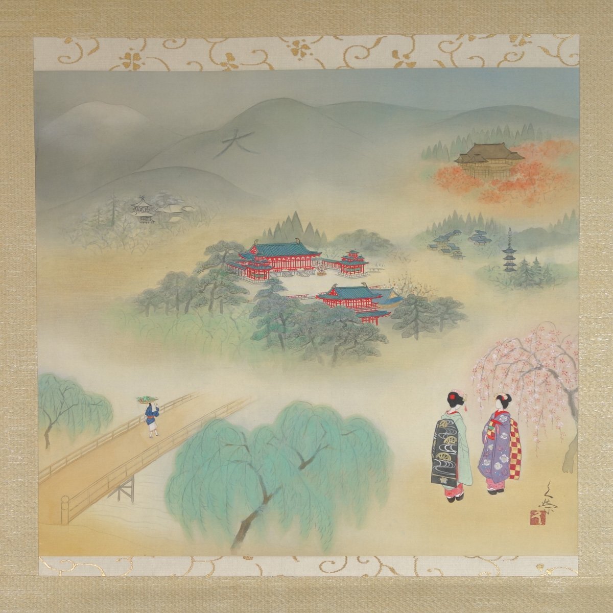 Yahoo!オークション - 【真作】 蔵壷 『仙波久栄 京洛春秋図』 1