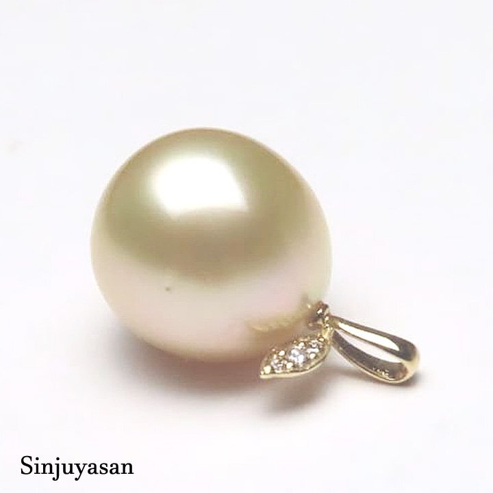 真珠屋さん ナチュラル【天然シャンパンゴールド】12.2mm 白蝶 真珠屋さん ナチュラル【天然シャンパンゴールド】12.2mm 白蝶