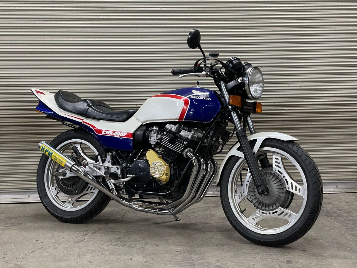国内物 CBX400F 1型 青白 カスタム BEET RPMマフラー 極上 旧車 国内物 CBX400F 1型 青白 カスタム BEET RPMマフラー 極上 旧車