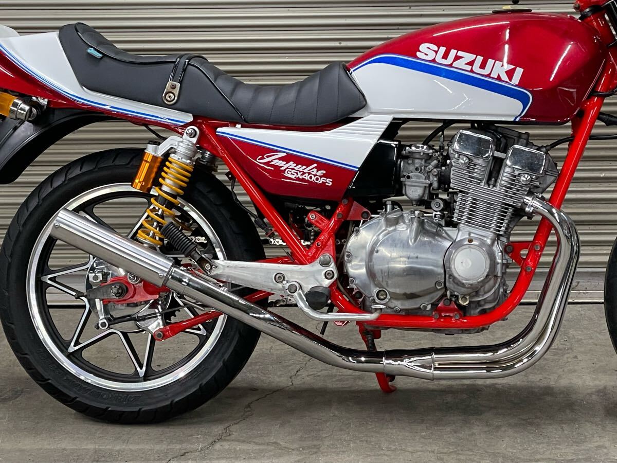 GSX400F カスタム レストア 赤フレーム 外装 NEWペイントBEET GSX400F カスタム レストア 赤フレーム 外装 NEWペイントBEET
