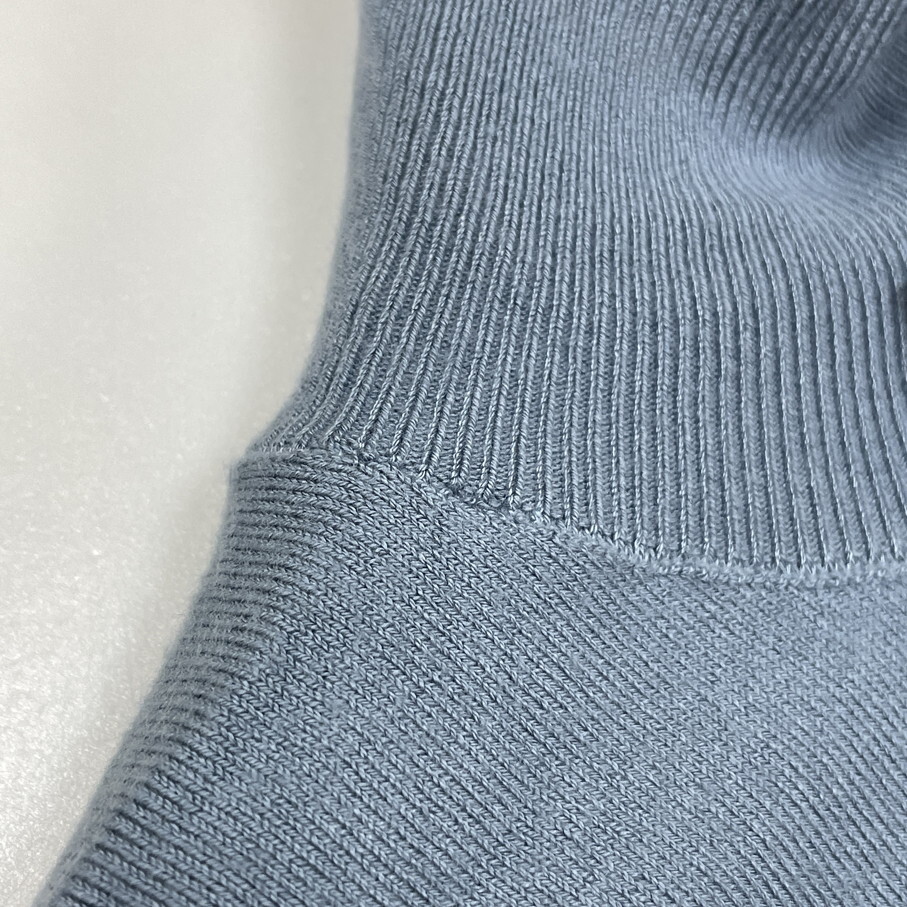 ZARA /S/ ライトブルー ハイネック長袖ニットセーター タグ付き トップス レディースカジュアル 大人可愛いナイロン混生地 ストレッチ ザラ_画像6