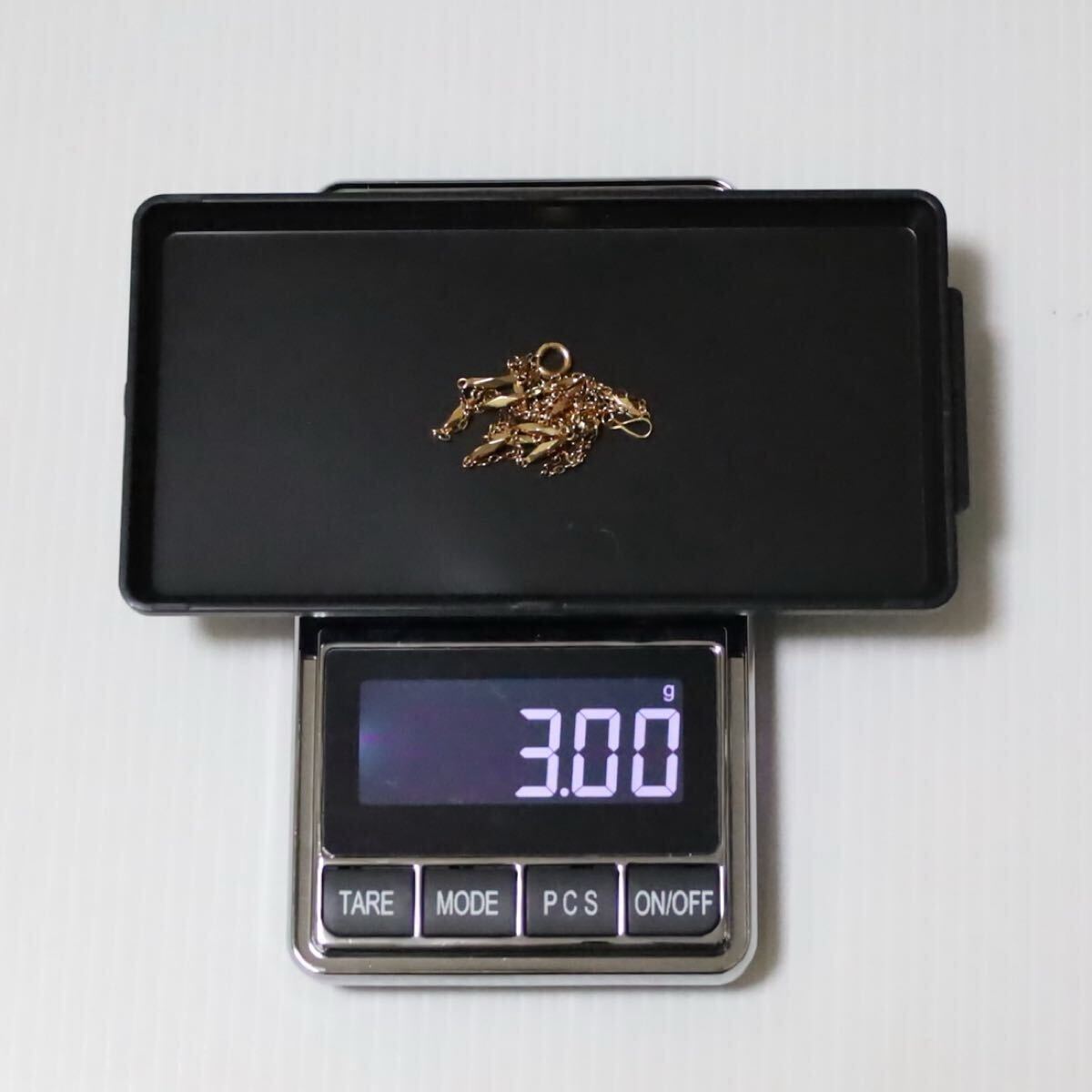 ネックレス 約40cm 国旗 刻印あり K18 750 難あり ネックレス 約40cm 国旗 刻印あり K18 750 難あり