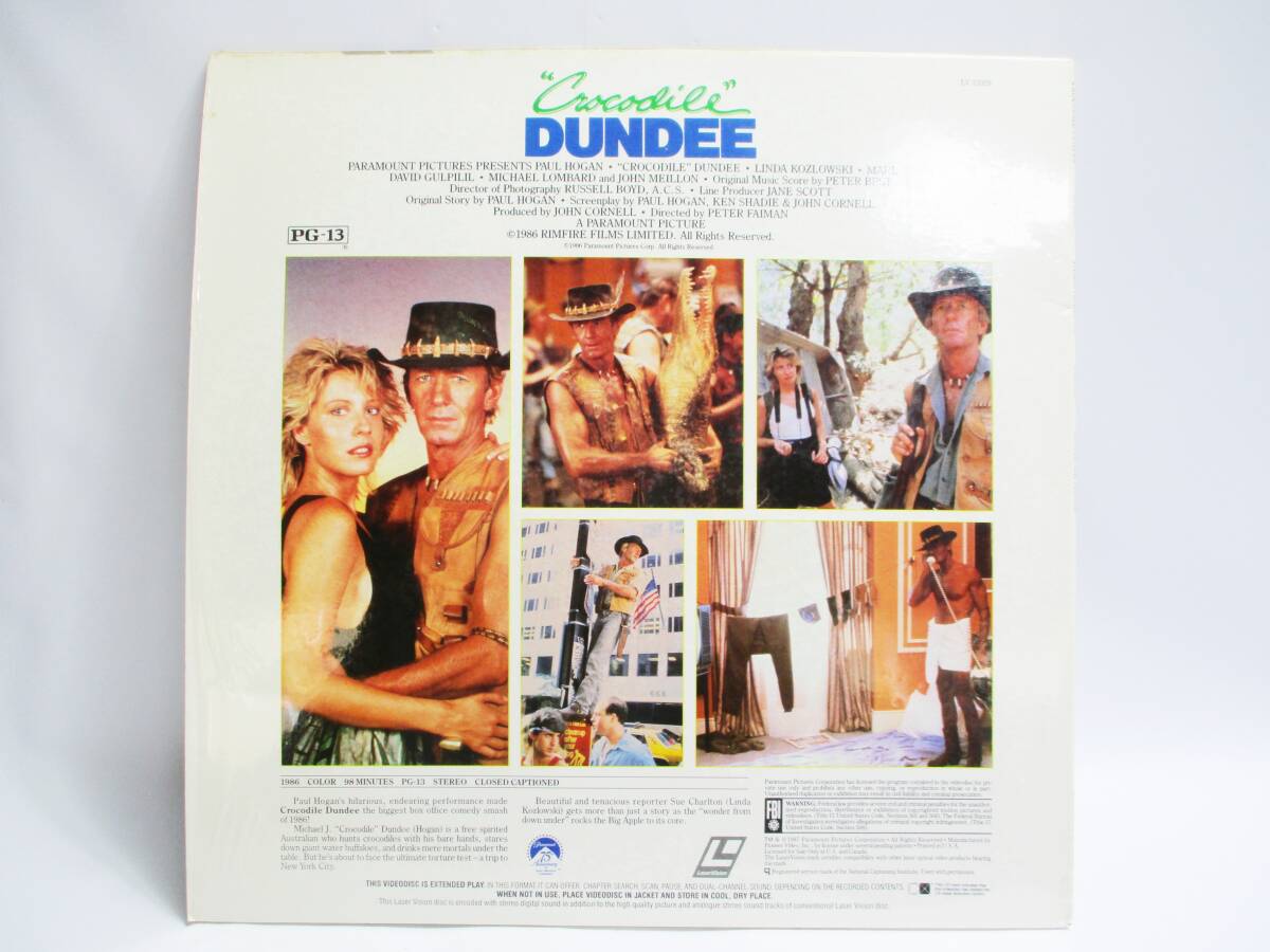 《ジャムルK》 hc0312-74◆◆ LD レーザーディスク 輸入盤 映畫 洋畫 Crocodile Dundee クロコダイル ダンディー　ポール?ホーガン