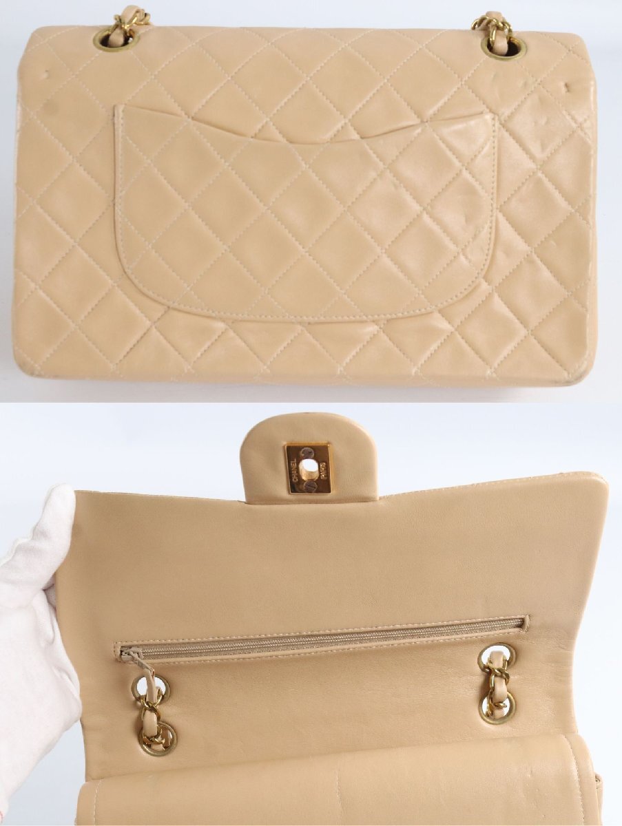 CHANEL シャネル マトラッセ レザー チェーン ターンロック CHANEL シャネル マトラッセ レザー チェーン ターンロック
