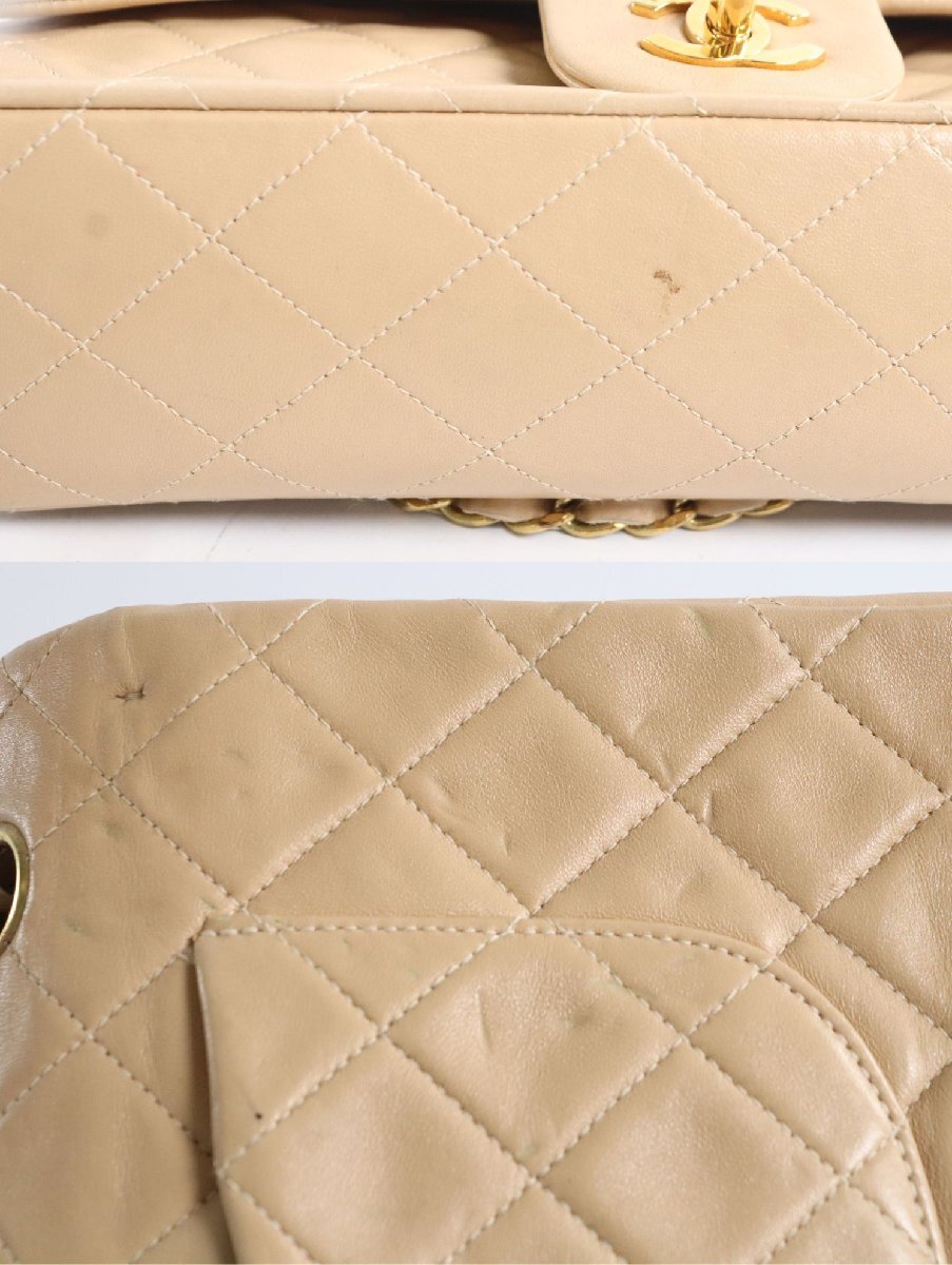 CHANEL シャネル マトラッセ レザー チェーン ターンロック CHANEL シャネル マトラッセ レザー チェーン ターンロック