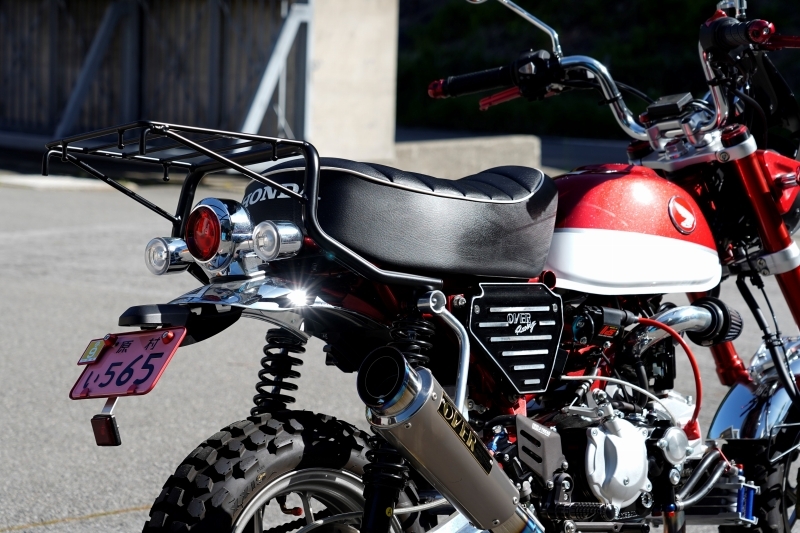 モンキー125エクステンドリアキャリア クロームメッキ