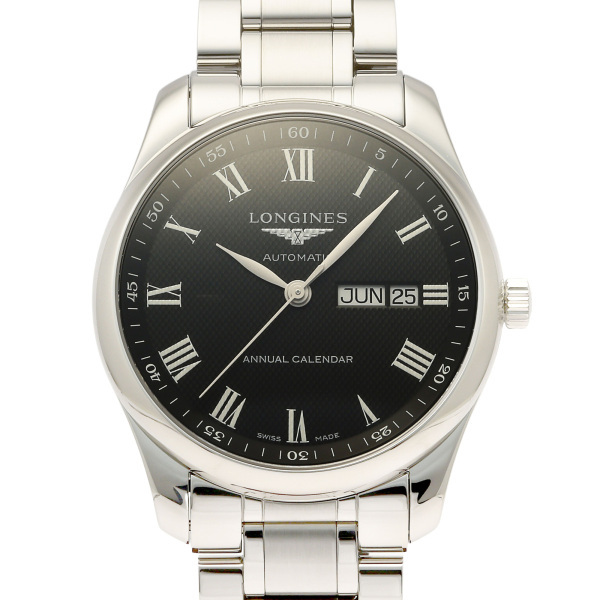 ロンジン LONGINES マスター コレクション L2.910.4.51.6 ブラック文字盤 新品 腕時計 メンズ