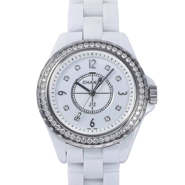 シャネル CHANEL J12 H3110 ホワイト文字盤 中古 腕時計 レディース