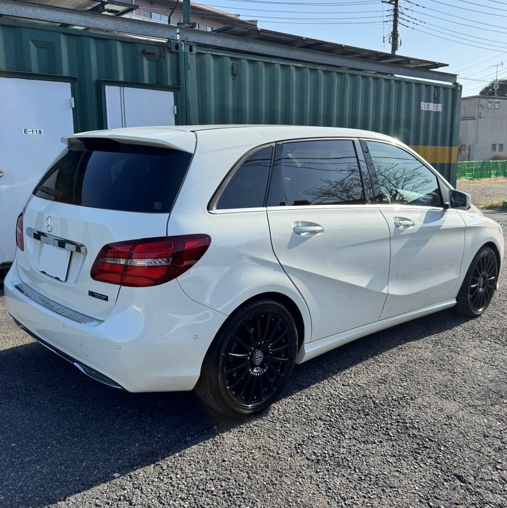 車検R9年6月 まで取得? 　実走行32,810km コミコミ価格 后期型 BENZ ベンツ W246 Bクラス B180 DBA-246242 ホワイト 18inch ホイール