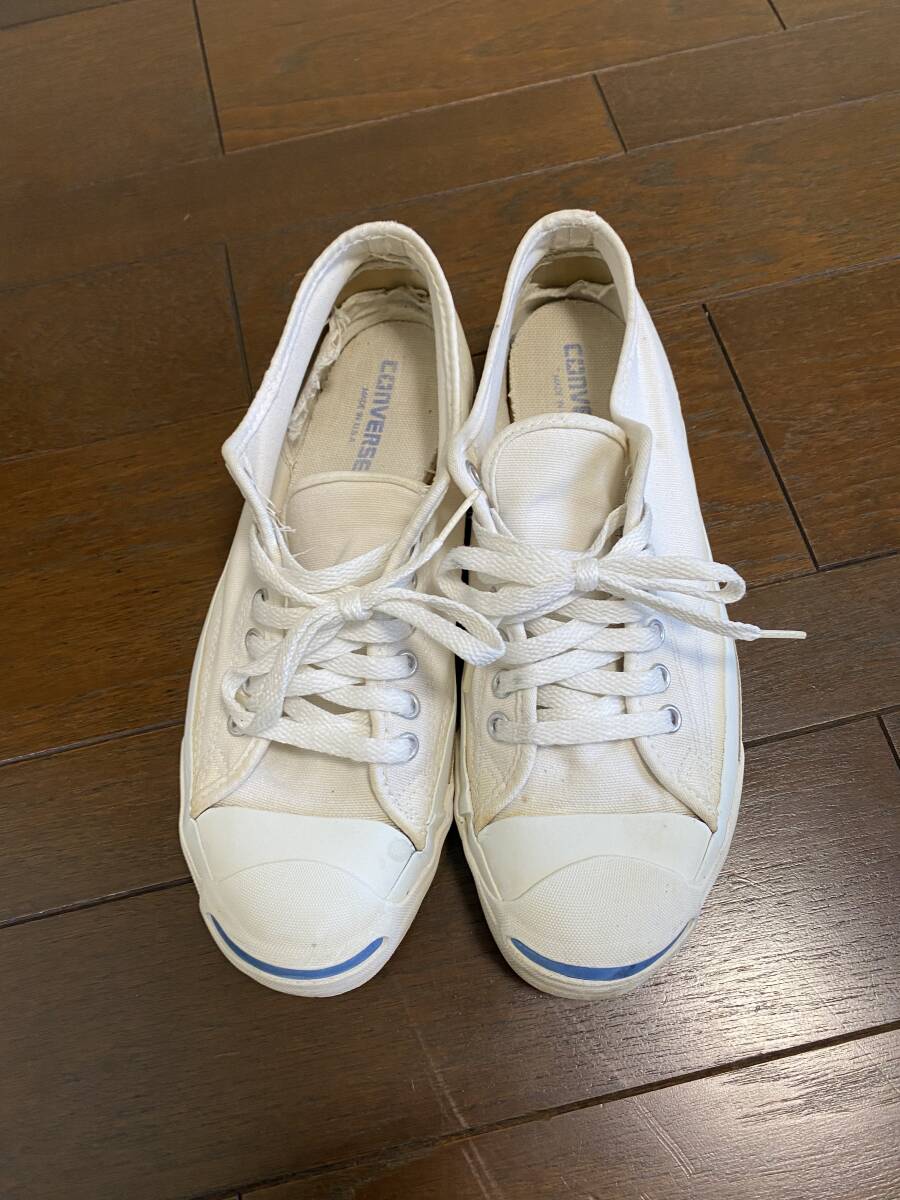 コンバース ジャックパーセル MADE IN USA 中古 26.5cm位です コンバース ジャックパーセル MADE IN USA 中古 26.5cm位です