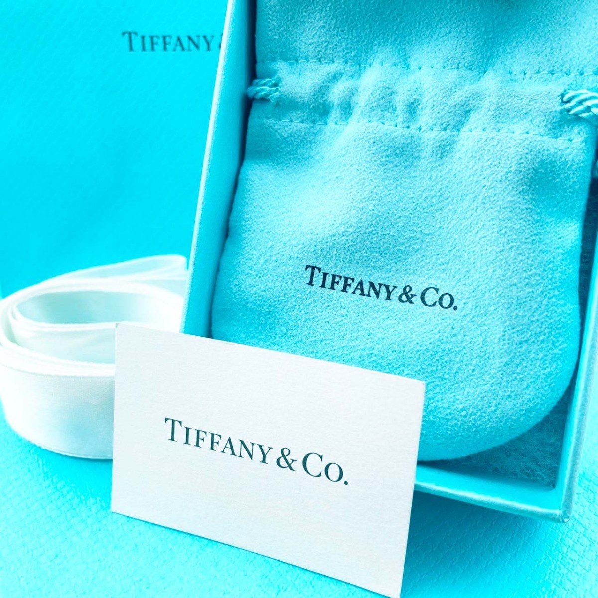  не использовался товар Tiffany Triple натирание Heart кольцо 12 номер 