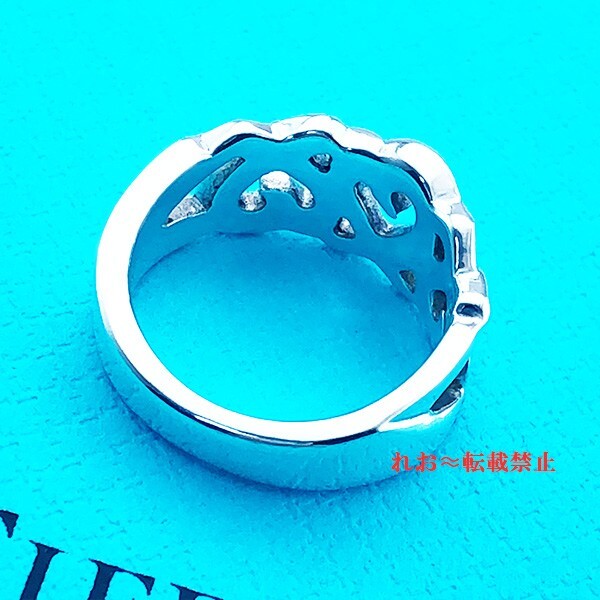  не использовался товар Tiffany Triple натирание Heart кольцо 12 номер 