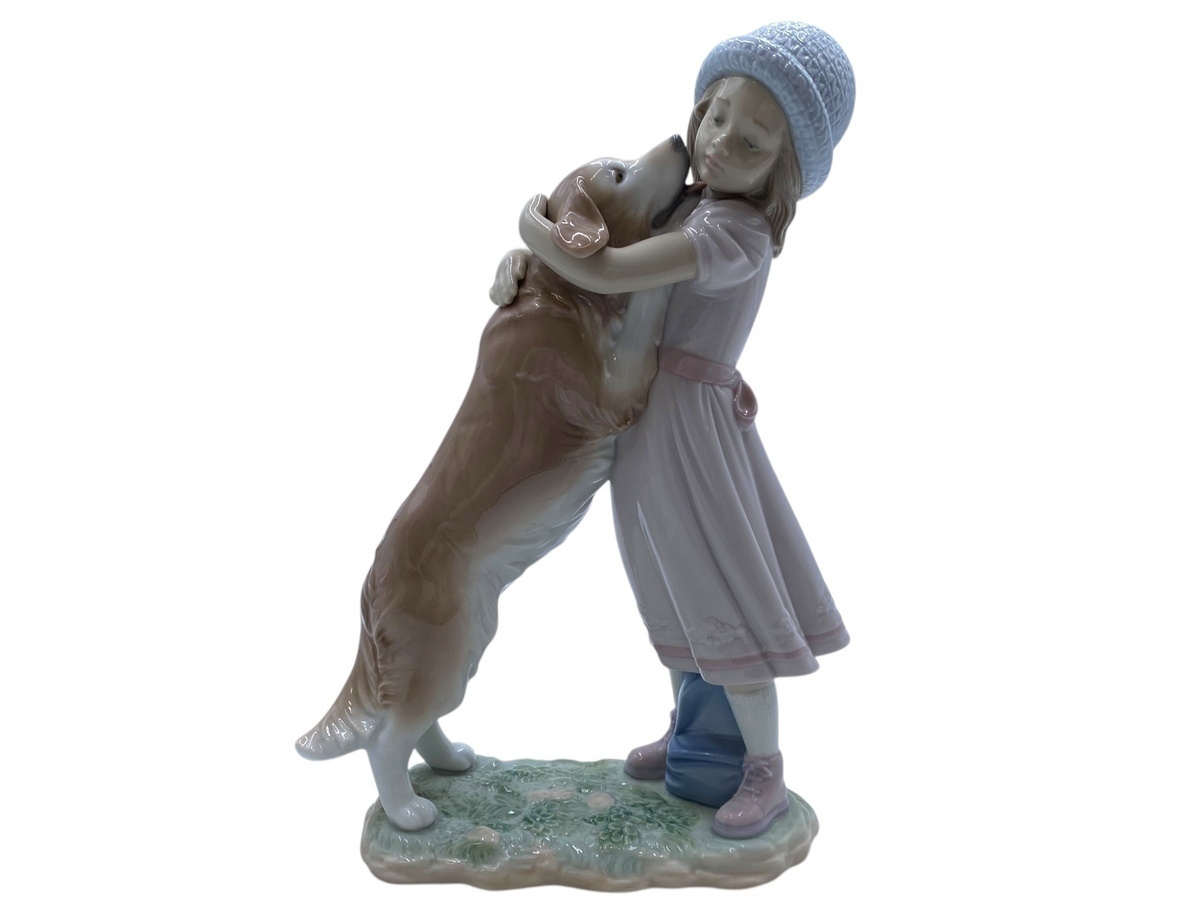リヤドロ 待ってたよ 美品 Yahoo!オークション - LLADRO リヤドロ 「待ってたよ 」人形