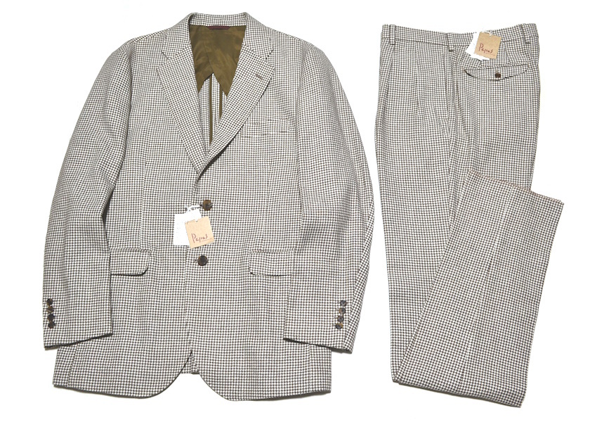 【新品】春から 定価126,500円 PAPAS パパス×MOON社リネン＆シルク 高級(jí)セットアップスーツ 50（Lサイズ）國(guó)內(nèi)正規(guī) 大人のオシャレ 9519