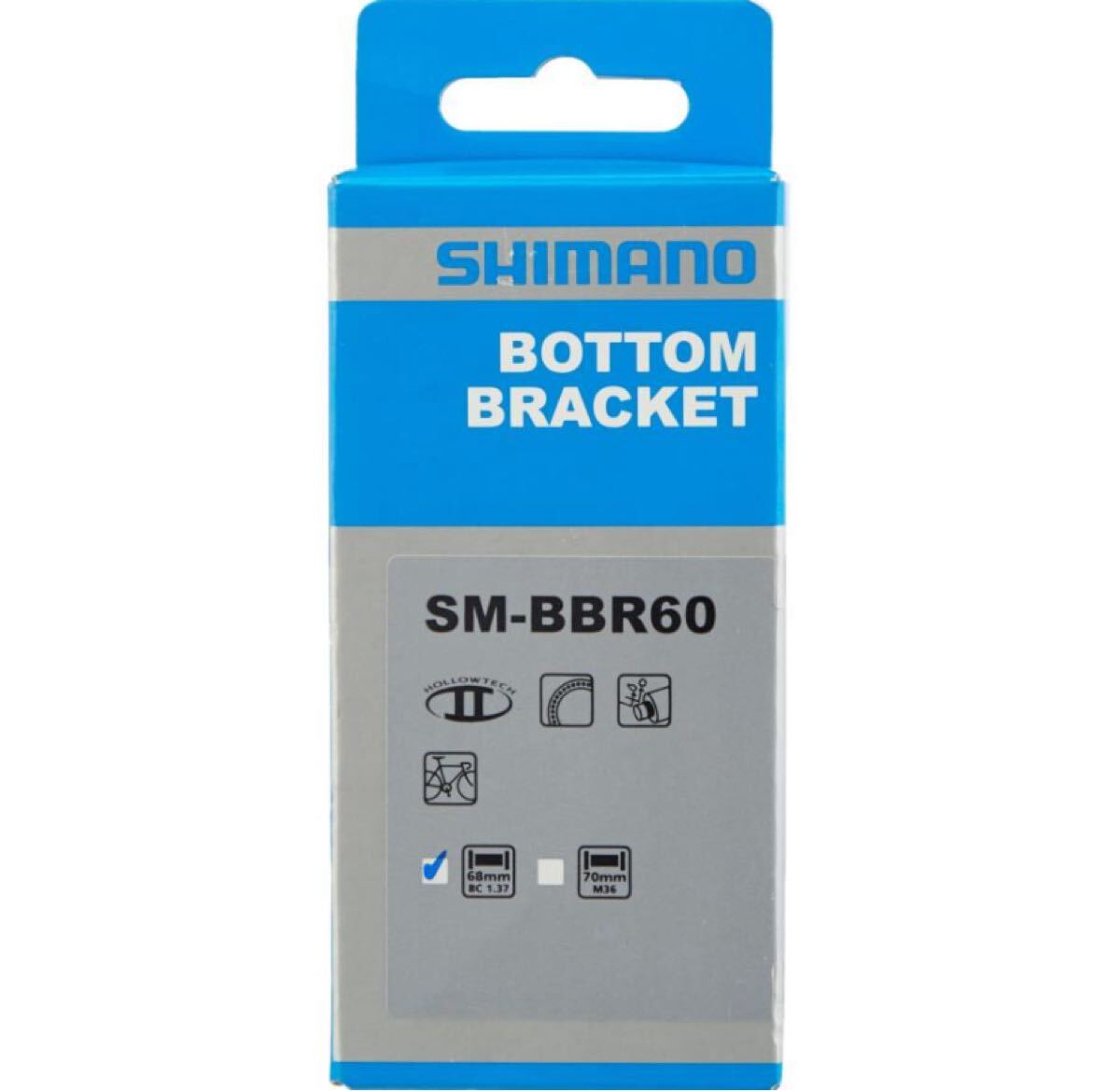シマノ ボトムブラケット SM-BBR60 BSA ブラック 68mm