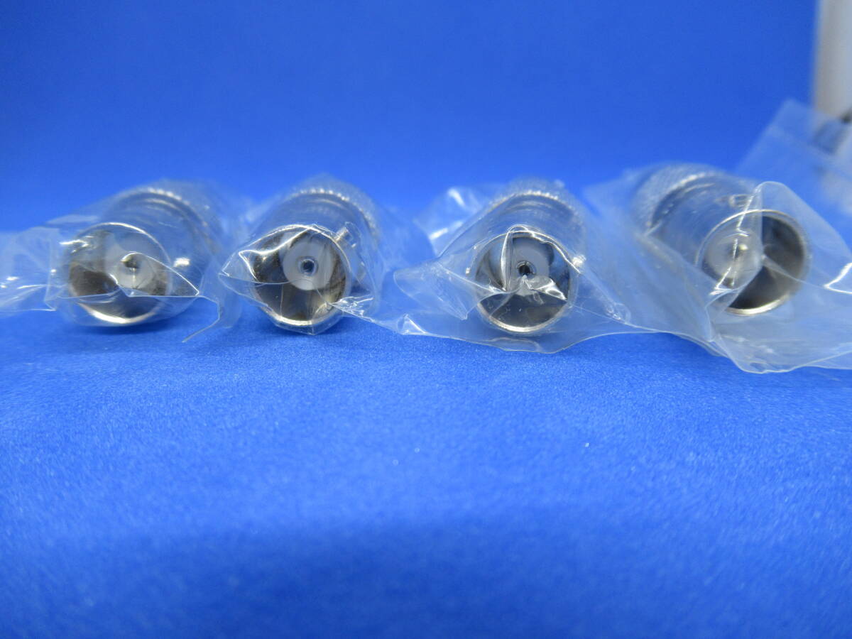 【未使用 長期保管品】変換プラグ 同軸接栓 BNCメス－RCAオス ４個セット（管18）_画像2