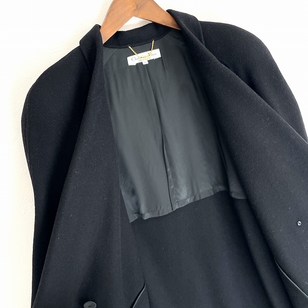 #wnc クリスチャンディオール ChristianDior プレタポルテ PRET A PORTER コート M 黒 ヴィンテージ レディース [932892]