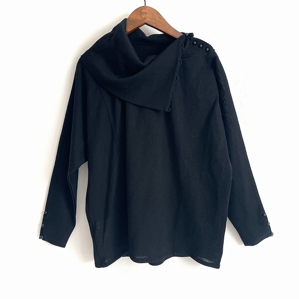 #wnc クリスチャンディオール ChristianDior プレタポルテ PRET A PORTER ニット?セーター M 黒 ドルマンスリーブ レディース [933874]